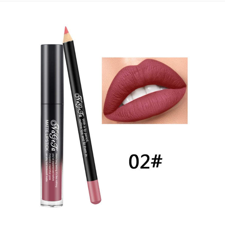 NAGETA Waterproof & Moisturizing Liquid Lipstick Set