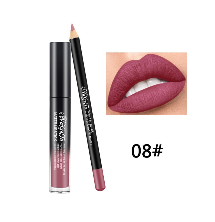 NAGETA Waterproof & Moisturizing Liquid Lipstick Set