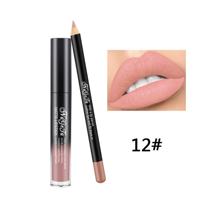 NAGETA Waterproof & Moisturizing Liquid Lipstick Set