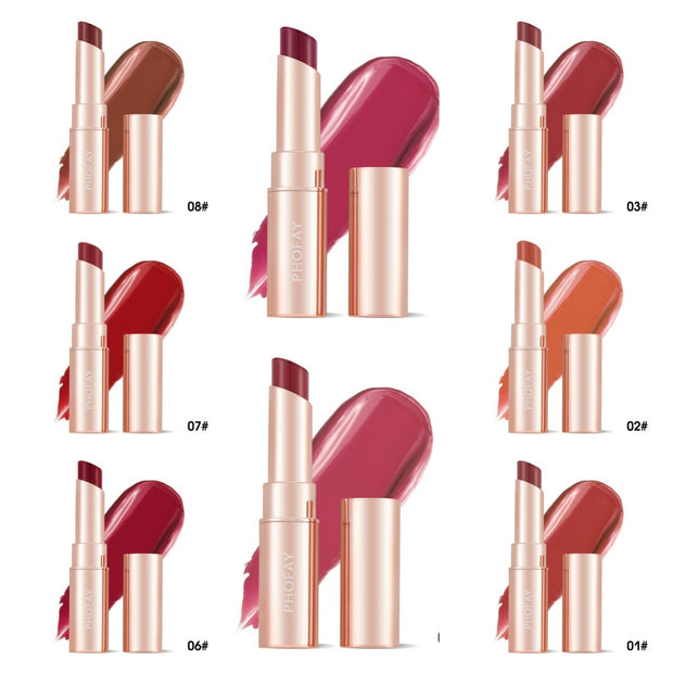 PHOFAY Moisturizing Lipstick Long-Wear Hydrating Color